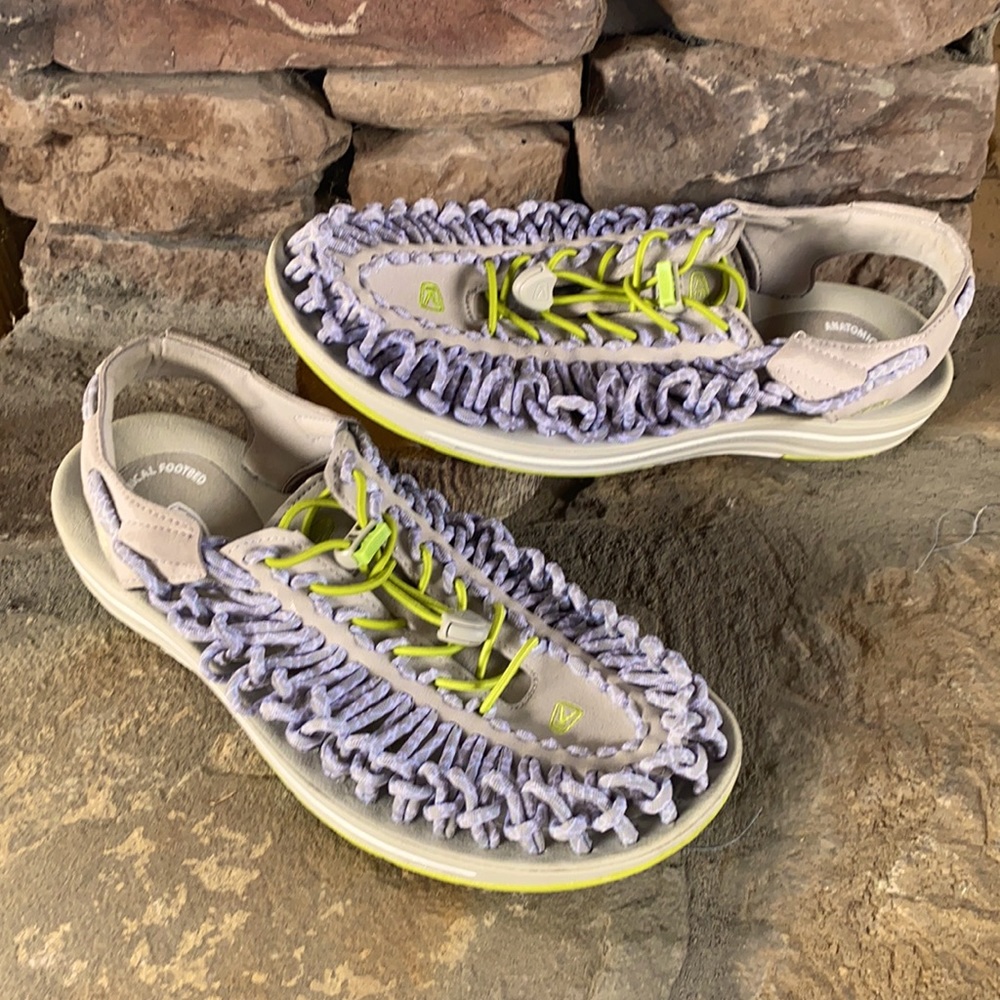 Women’s Keen sandals.